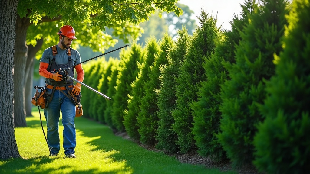 Columnar Norway Maple Privacy Hedge In Pelham