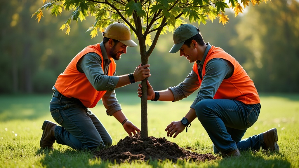 Emerald Cedar Tree Planting Near Vineland